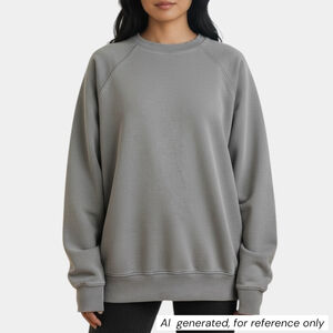 TNA Oversized Crewneck Taupe Gray Pullover, Casual Sweatshirt, Sz 3